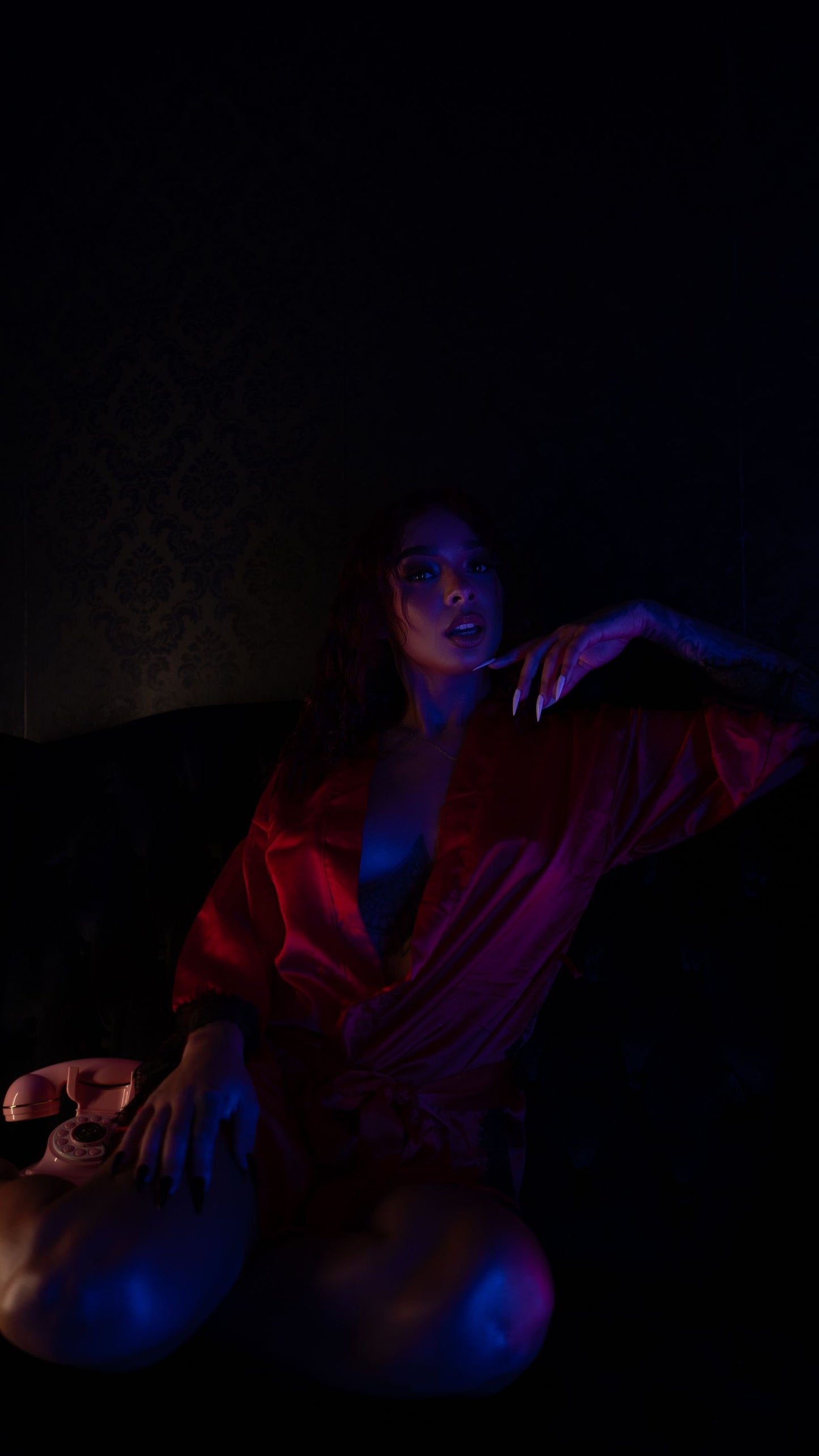 ‘Final Kiss’ Satin Robe